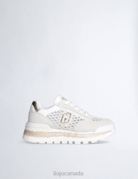 Shoes Liu Jo Platform Sneakers In Lurex Mesh Women F6061832
