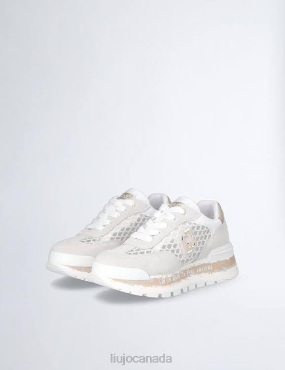 Shoes Liu Jo Platform Sneakers In Lurex Mesh Women F6061832