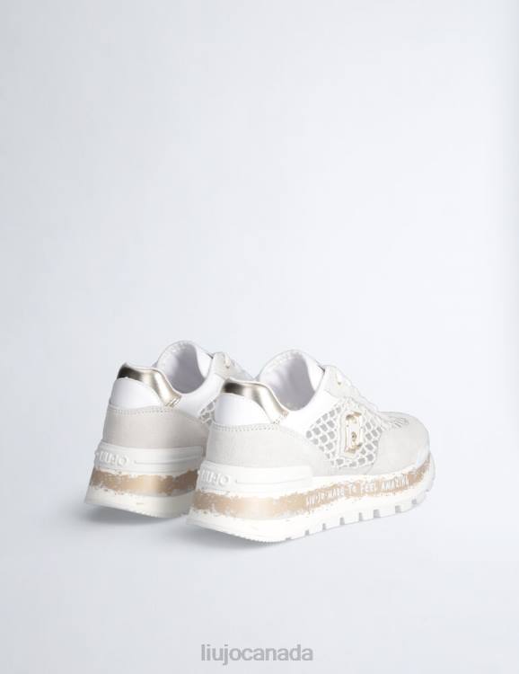 Shoes Liu Jo Platform Sneakers In Lurex Mesh Women F6061832