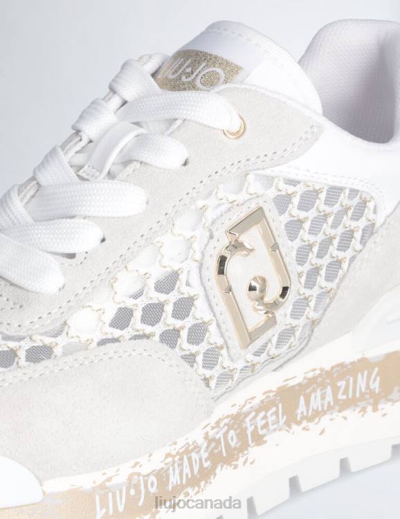 Shoes Liu Jo Platform Sneakers In Lurex Mesh Women F6061832