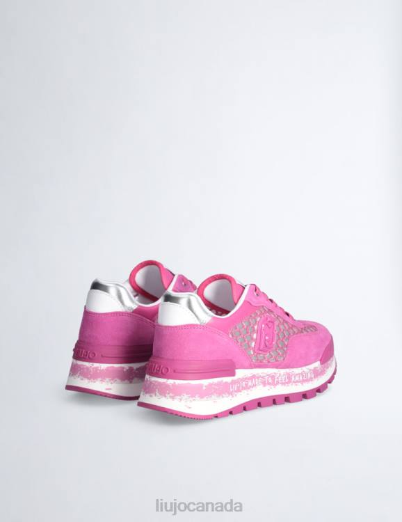Shoes Liu Jo Platform Sneakers In Lurex Mesh Women F6061874