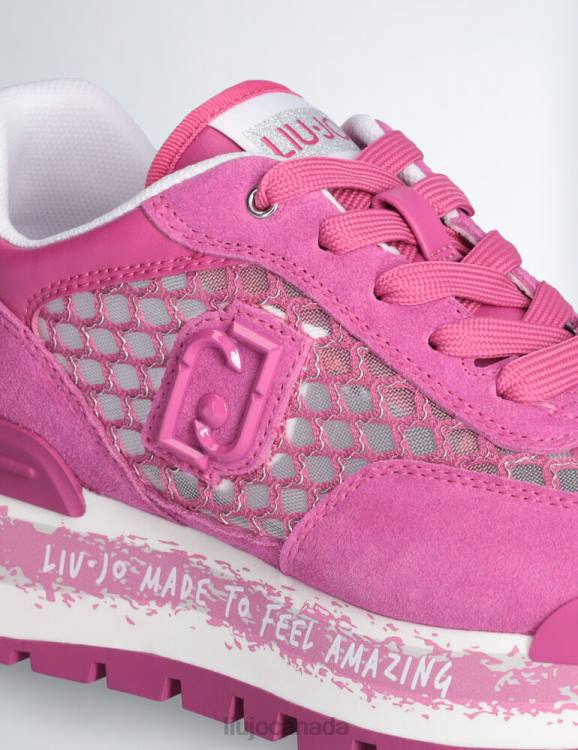 Shoes Liu Jo Platform Sneakers In Lurex Mesh Women F6061874