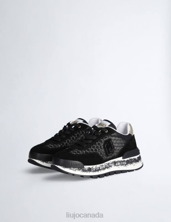 Shoes Liu Jo Platform Sneakers In Lurex Mesh Women F6061903