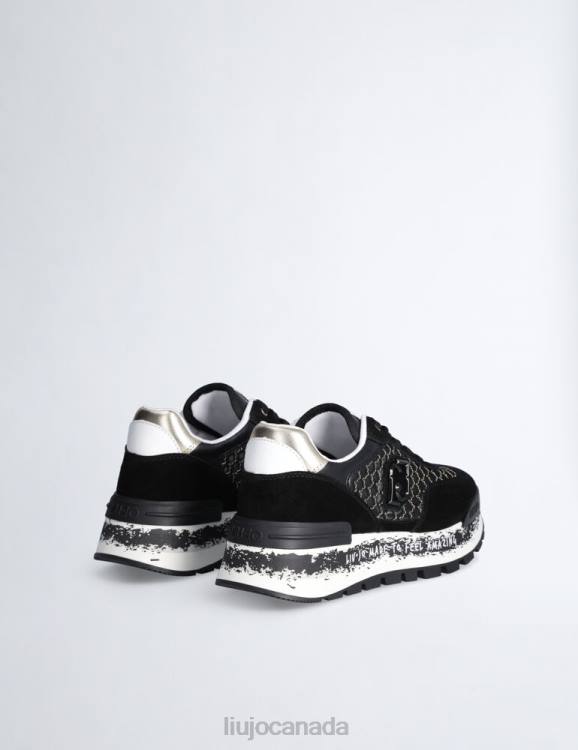 Shoes Liu Jo Platform Sneakers In Lurex Mesh Women F6061903