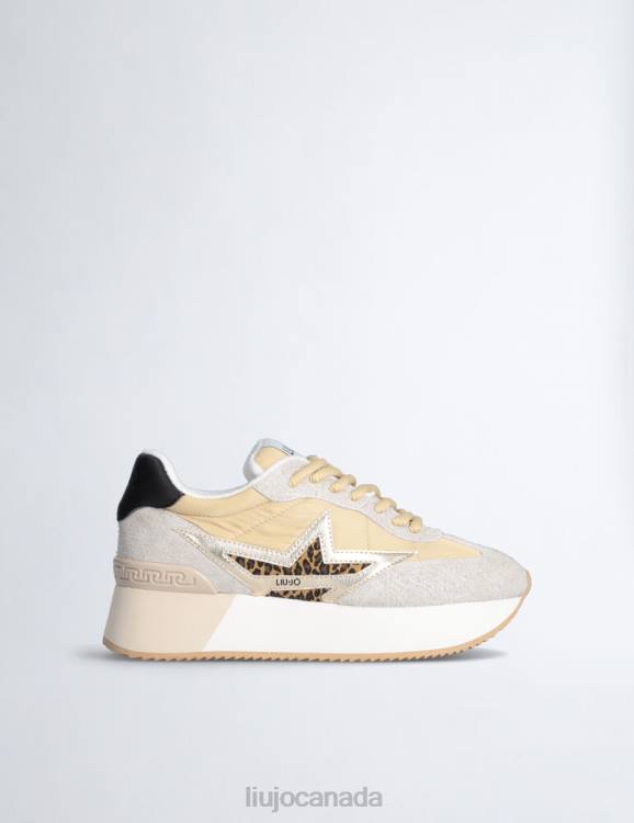 Shoes Liu Jo Platform Sneakers With Animal-Print Star Women F6061816