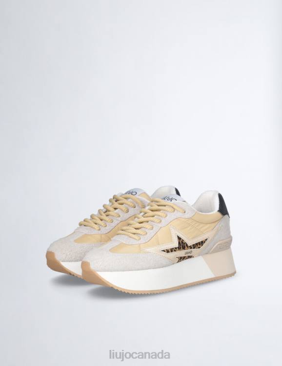 Shoes Liu Jo Platform Sneakers With Animal-Print Star Women F6061816