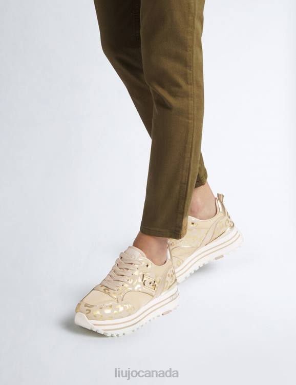Shoes Liu Jo Platform Sneakers With Animal-Print Women F6061872