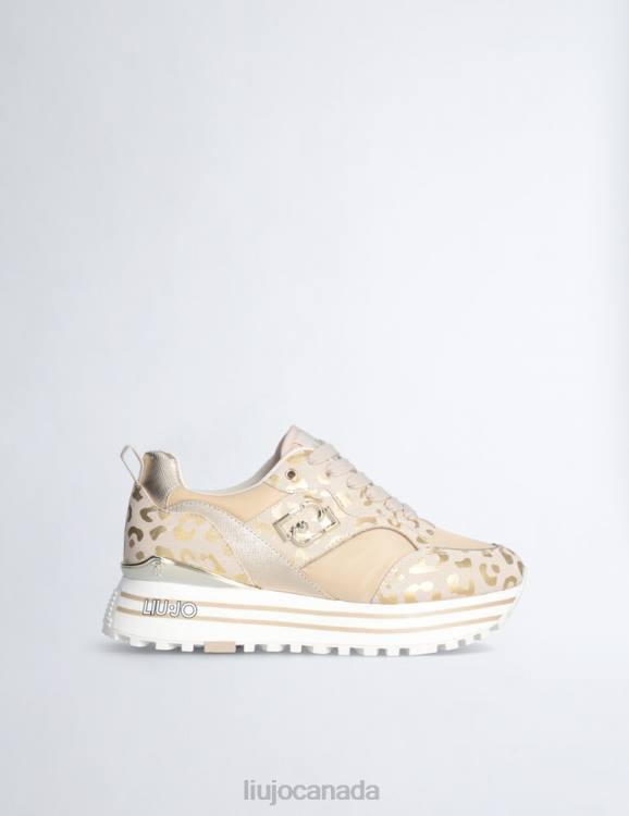 Shoes Liu Jo Platform Sneakers With Animal-Print Women F6061872