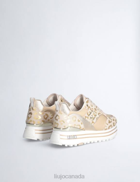 Shoes Liu Jo Platform Sneakers With Animal-Print Women F6061872