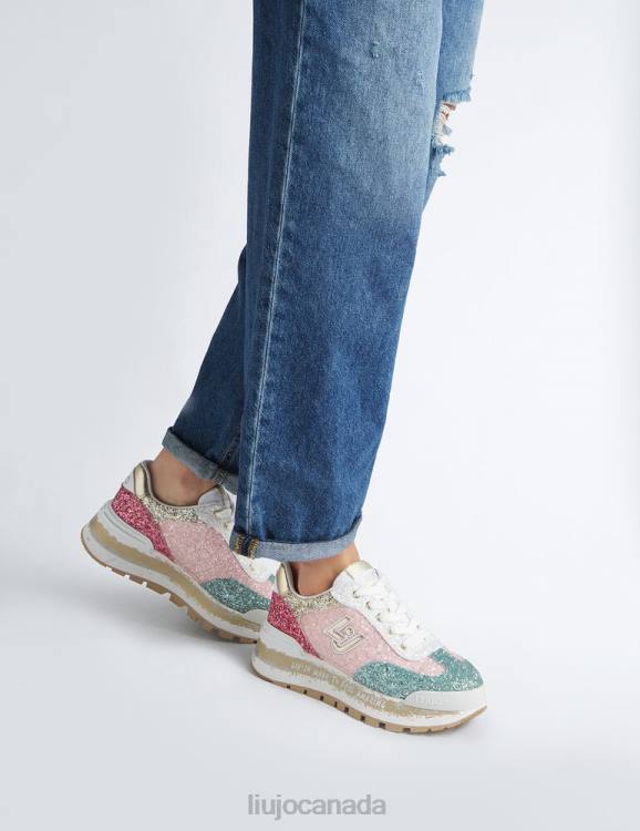 Shoes Liu Jo Platform Sneakers With Full Glitter Women F6061839