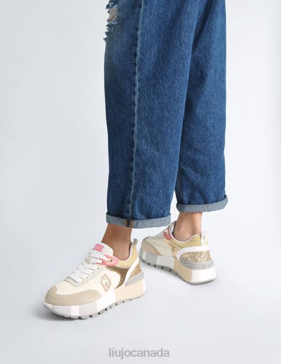 Shoes Liu Jo Platform Sneakers With Glitter And Sequins Women F6061850