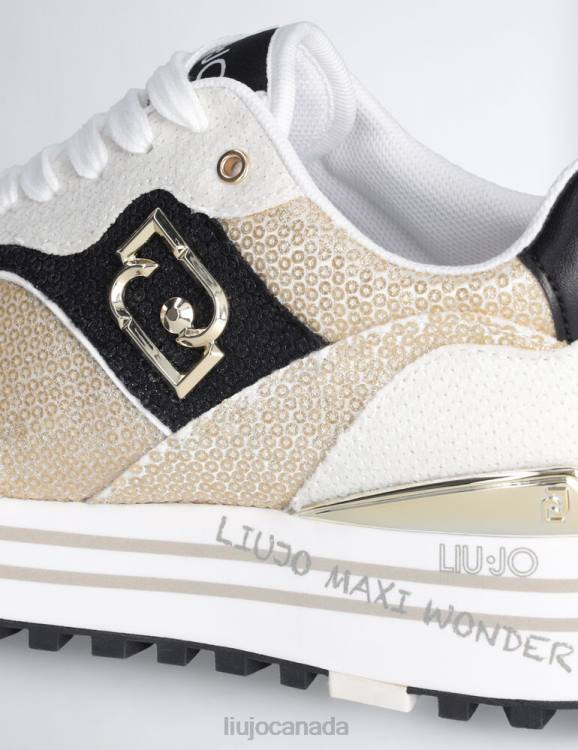Shoes Liu Jo Platform Sneakers With Glitter Sequins Women F6061882