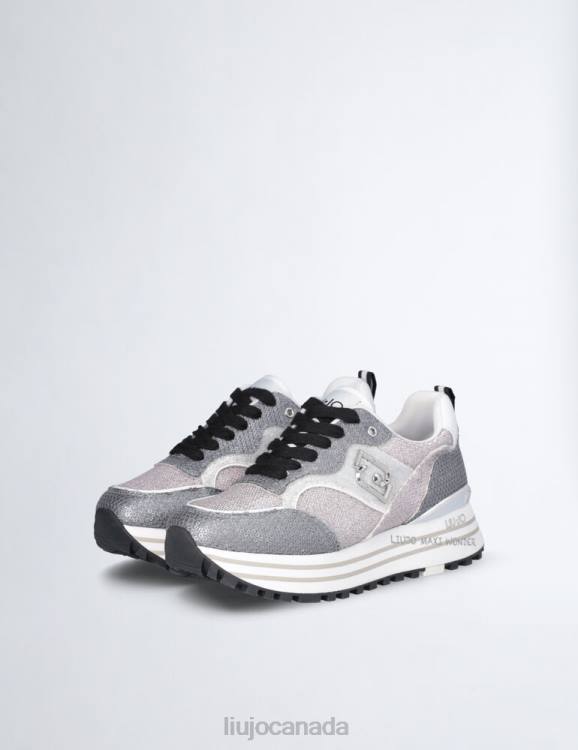 Shoes Liu Jo Platform Sneakers With Glitter Sequins Women F6061905