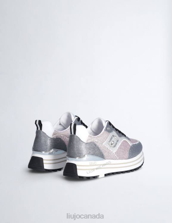 Shoes Liu Jo Platform Sneakers With Glitter Sequins Women F6061905