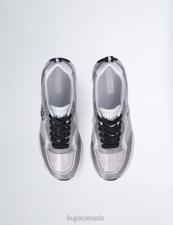 Shoes Liu Jo Platform Sneakers With Glitter Sequins Women F6061905