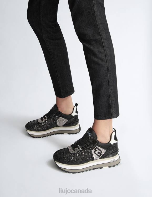 Shoes Liu Jo Platform Sneakers With Glitter Women F6061972