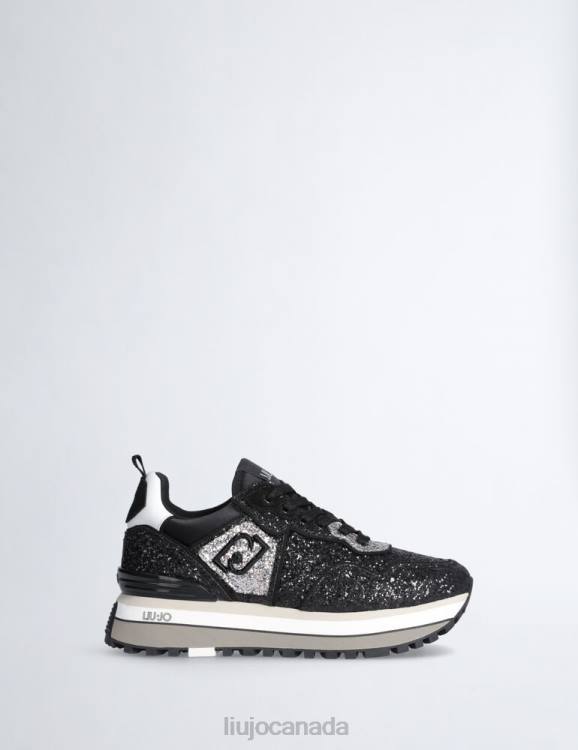 Shoes Liu Jo Platform Sneakers With Glitter Women F6061972