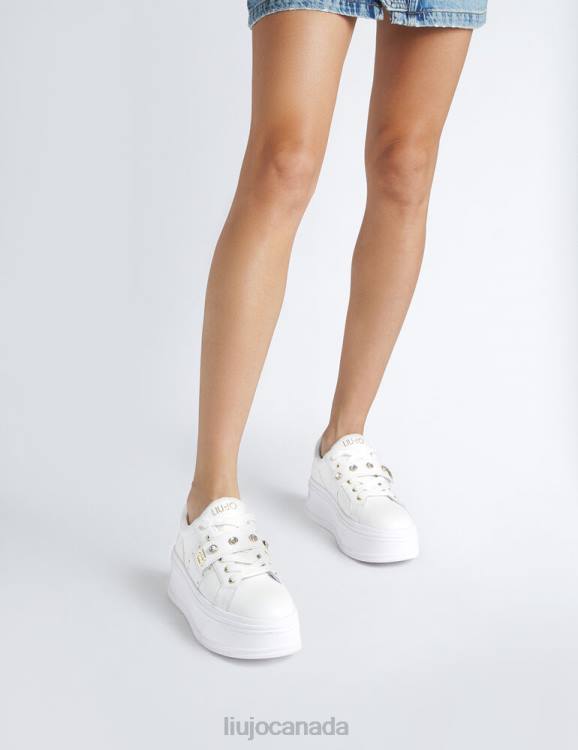 Shoes Liu Jo Platform Sneakers With Jewel Stones Women F6061901