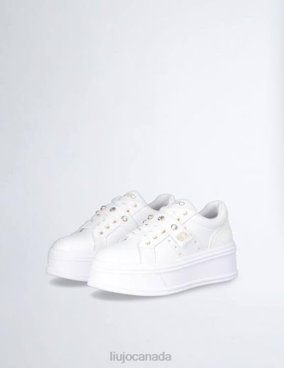 Shoes Liu Jo Platform Sneakers With Jewel Stones Women F6061901