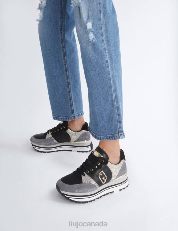 Shoes Liu Jo Platform Sneakers With Python-Print Women F6061883