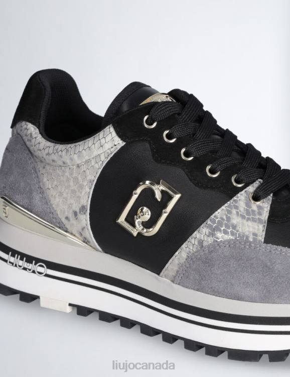 Shoes Liu Jo Platform Sneakers With Python-Print Women F6061883