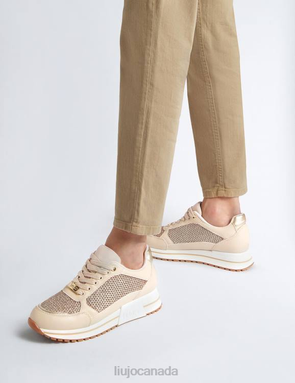 Shoes Liu Jo Sneakers With Glitter Mesh Women F6061900