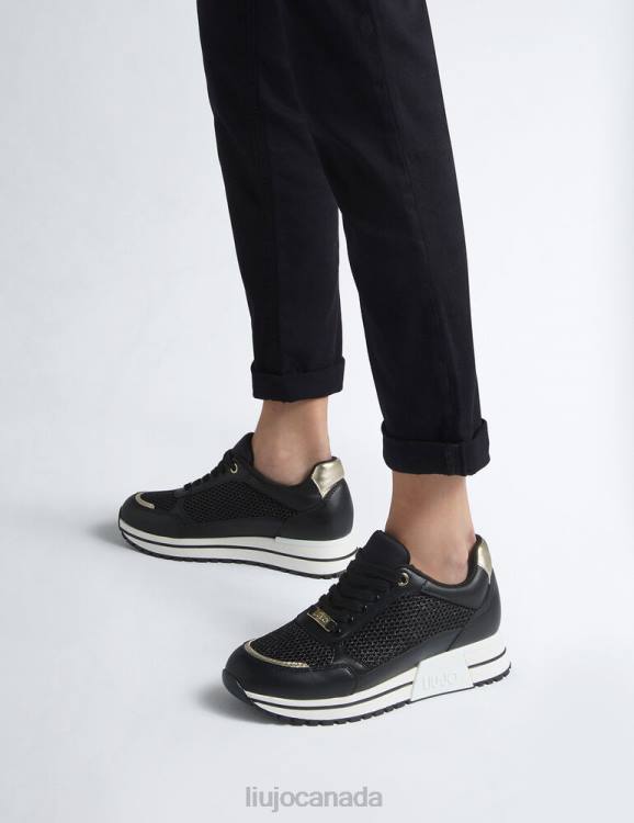 Shoes Liu Jo Sneakers With Glitter Mesh Women F6061978
