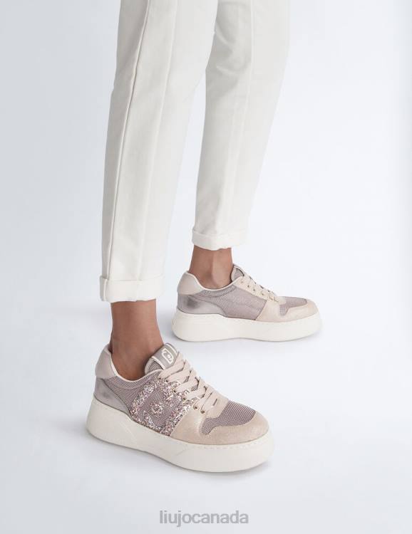 Shoes Liu Jo Sneakers With Maxi Glitter Logo Women F6061769