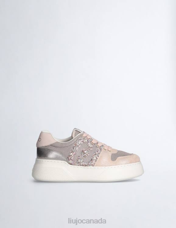 Shoes Liu Jo Sneakers With Maxi Glitter Logo Women F6061769