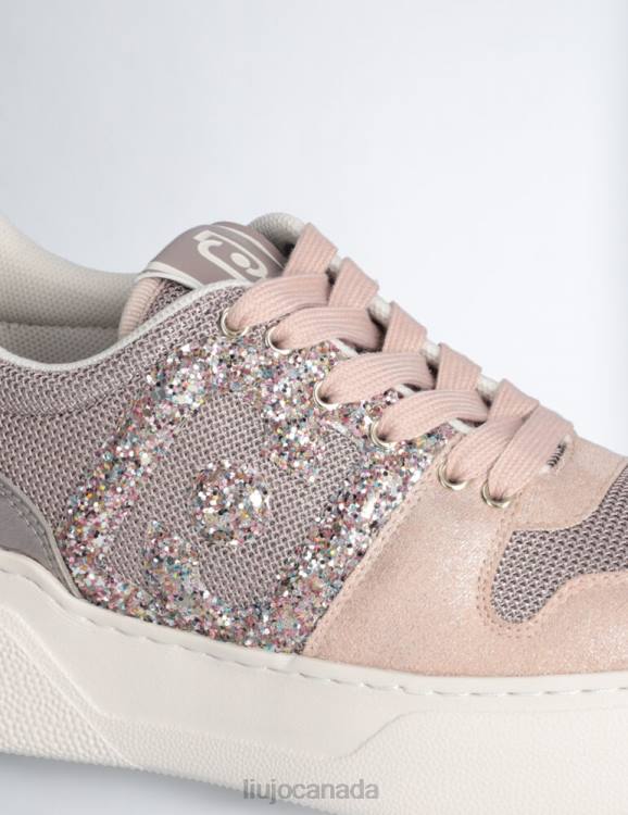 Shoes Liu Jo Sneakers With Maxi Glitter Logo Women F6061769