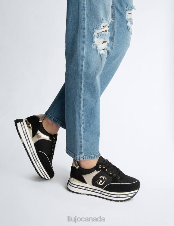 Shoes Liu Jo Suede And Crackle Sneakers Women F6061758