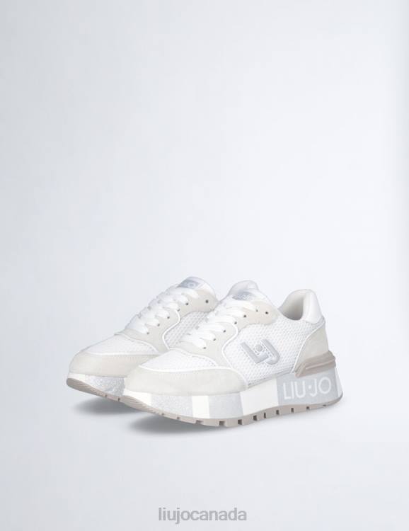 Shoes Liu Jo Suede And Mesh Platform Sneakers Women F6061821