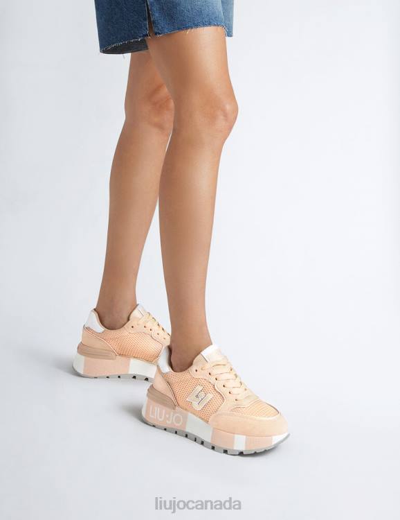 Shoes Liu Jo Suede And Mesh Platform Sneakers Women F6061830
