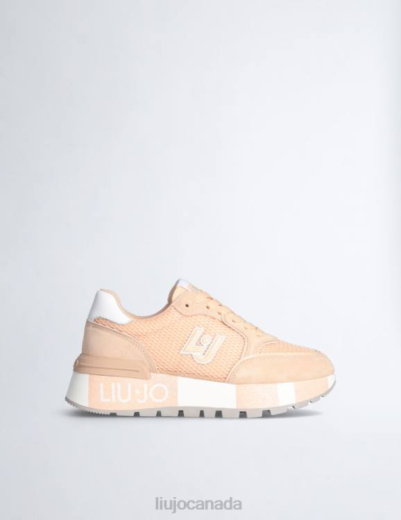 Shoes Liu Jo Suede And Mesh Platform Sneakers Women F6061830