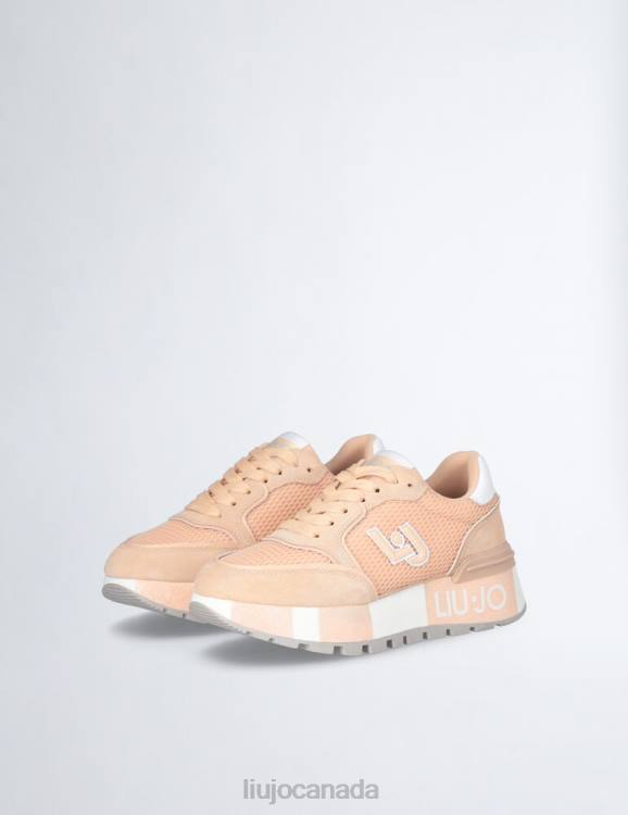 Shoes Liu Jo Suede And Mesh Platform Sneakers Women F6061830