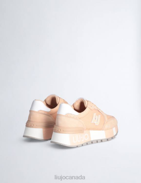 Shoes Liu Jo Suede And Mesh Platform Sneakers Women F6061830