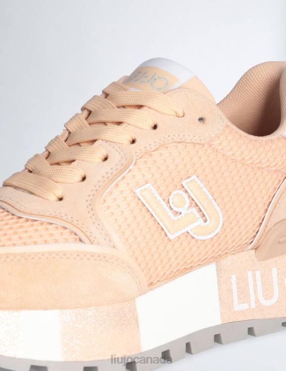 Shoes Liu Jo Suede And Mesh Platform Sneakers Women F6061830