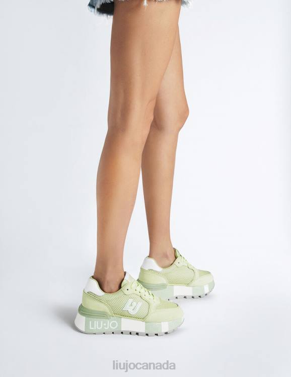 Shoes Liu Jo Suede And Mesh Platform Sneakers Women F6061835