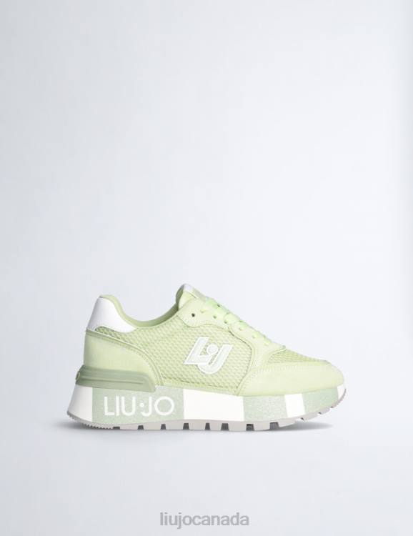 Shoes Liu Jo Suede And Mesh Platform Sneakers Women F6061835
