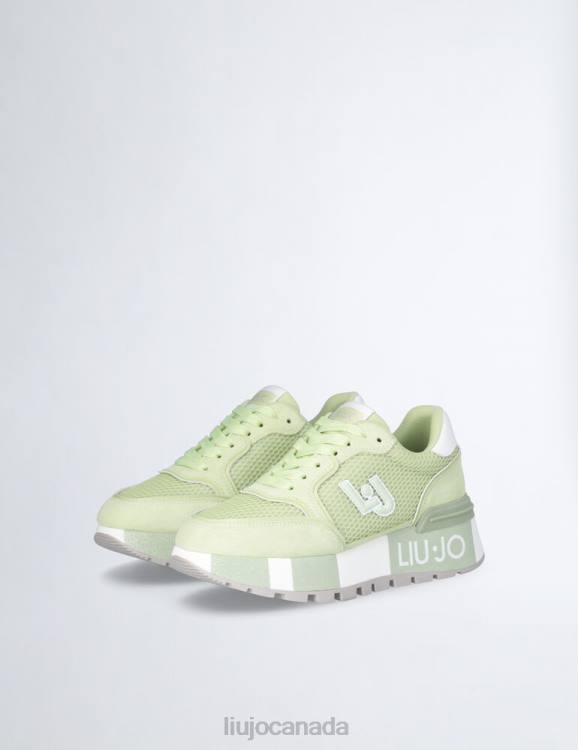 Shoes Liu Jo Suede And Mesh Platform Sneakers Women F6061835