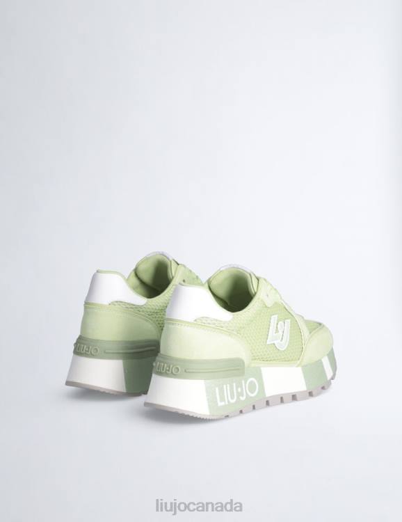 Shoes Liu Jo Suede And Mesh Platform Sneakers Women F6061835