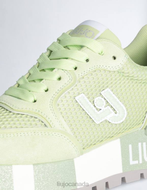 Shoes Liu Jo Suede And Mesh Platform Sneakers Women F6061835