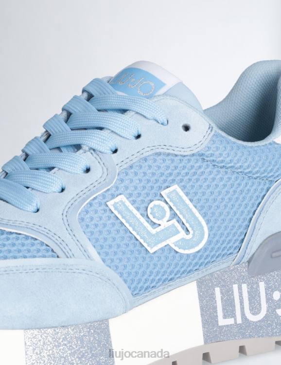 Shoes Liu Jo Suede And Mesh Platform Sneakers Women F6061849