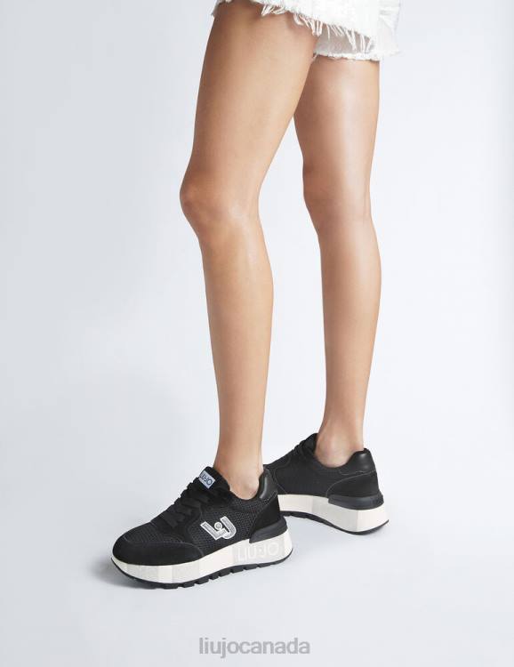 Shoes Liu Jo Suede And Mesh Platform Sneakers Women F6061862