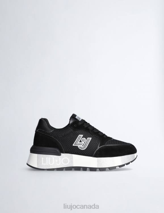 Shoes Liu Jo Suede And Mesh Platform Sneakers Women F6061862