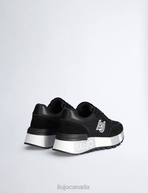 Shoes Liu Jo Suede And Mesh Platform Sneakers Women F6061862