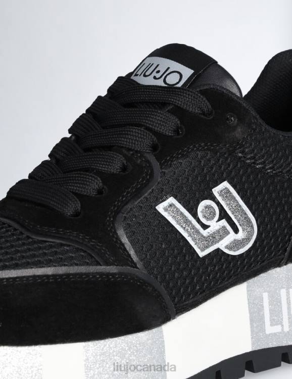 Shoes Liu Jo Suede And Mesh Platform Sneakers Women F6061862