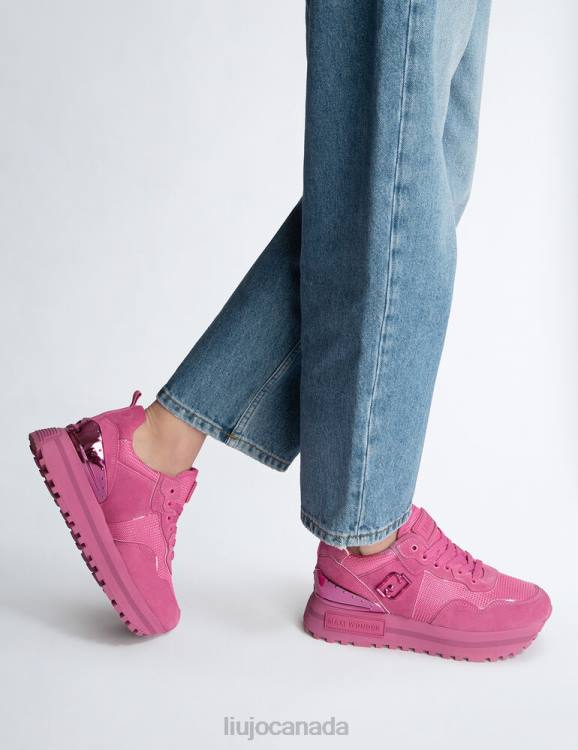 Shoes Liu Jo Suede And Mesh Platform Sneakers Women F6061887