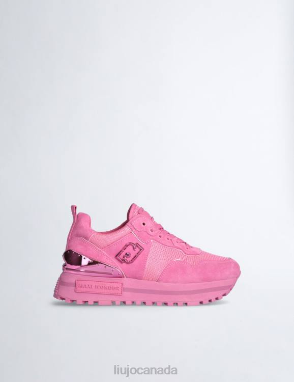 Shoes Liu Jo Suede And Mesh Platform Sneakers Women F6061887