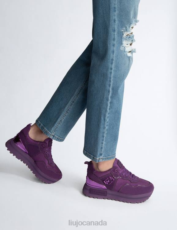 Shoes Liu Jo Suede And Mesh Platform Sneakers Women F6061985